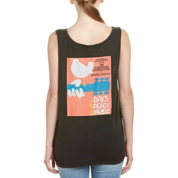 Somedays Lovin Women's Black Namesake Tank Top S L - Picture 4 of 9
